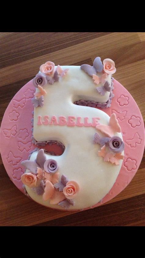 Number 5 Birthday Cake Designs Charliechaplinartillustration