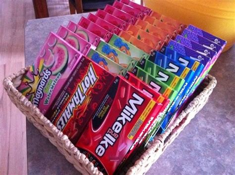 Jonathan silverman, ja rule, storm p. Candies displayed in basket for outdoor movie night | Summer bbq, Outdoor movie nights, Oscar party