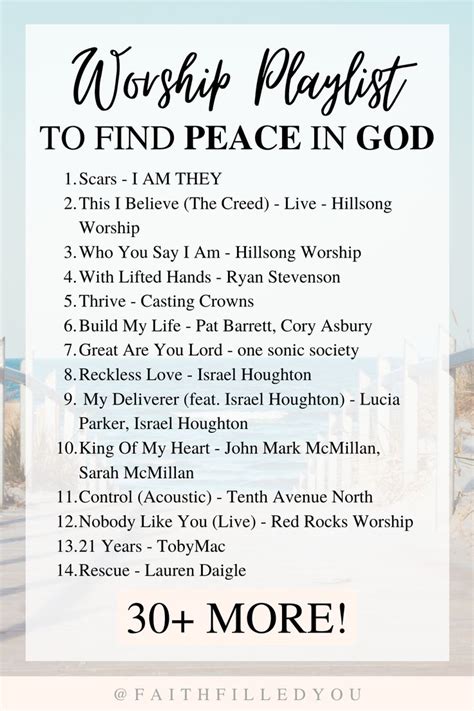 Здесь вы можете скачать gospel songs list. My Worship Playlist To Find Peace in God in 2020 | Worship songs list, Christian songs list ...