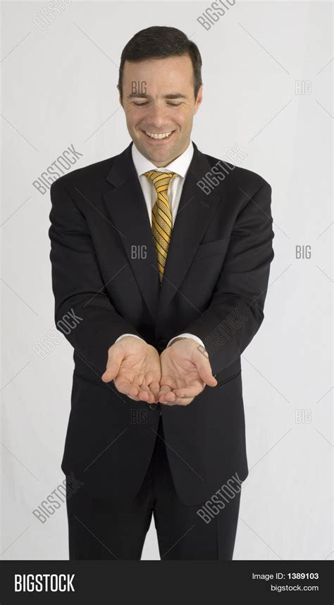 Man Black Suit Holding Image And Photo Free Trial Bigstock