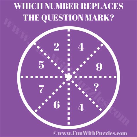 Circle Puzzle Missing Number With Answer