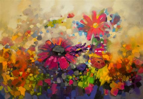 Flourish Abstract Painting Paintings Of Flowers Scott