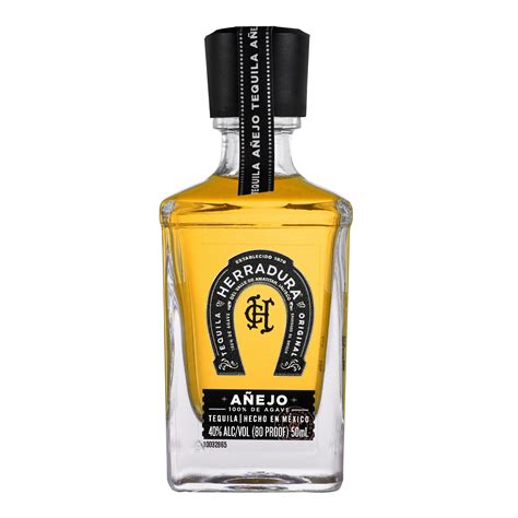 Tequila Herradura Añejo 50 Ml Bottle 80 Proof