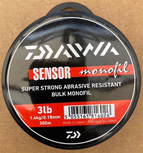 Daiwa Sensor Monofil 300m Fishing Line 3lb 4lb 10lb Or 12lb Bulk