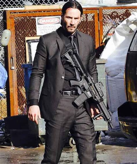 Keanu Reeves John Wick Charcoal Grey Suit