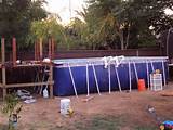 Backyard Above Ground Pool Landscaping Ideas Images