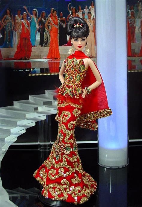 Miss Hainan Island 2012 Barbie Dress Barbie Miss Doll Dress