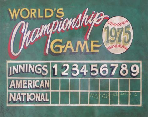 Image Result For Vintage Sigage Baseball Baseball Scoreboard Vintage