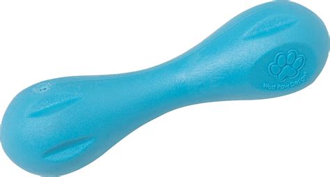 West Paw Zogoflex Hurley Tough Dog Chew Toy Aqua Blue Small