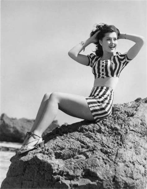 Actress Ann Rutherford Vintage Beachwear Vintage Swimwear Ann