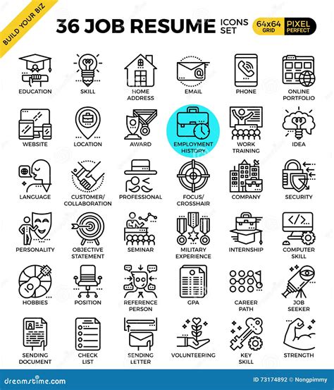 Resume Icons Free Download