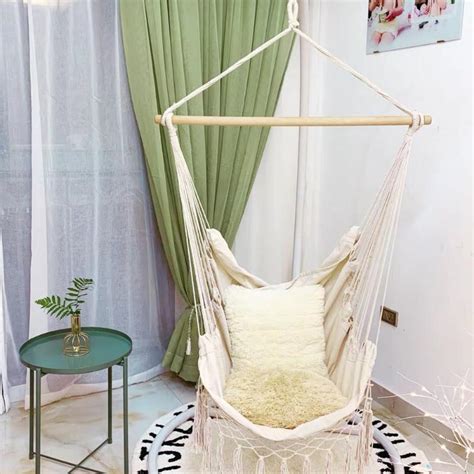 Indoor hammock hanging is made easy when you make a list, make measurements, prep the hanging area, and get your materials together! Hanging Chair Hammock Swing for Indoor & Outdoor® - Best ...