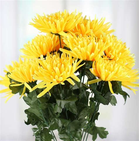 200 x 278 jpeg 20 кб. Yellow Artificial Spider Mum Bush - Bushes and Bouquets ...