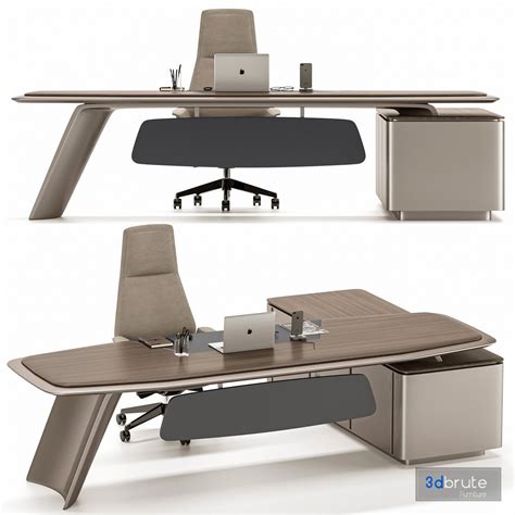 Gramy Executive Desk Mg011 3d Model Buy Download 3dbrute