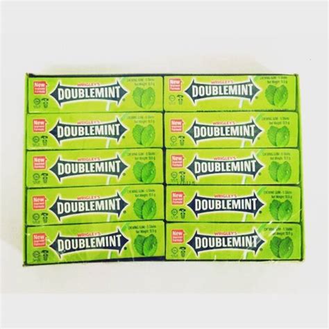 wrigley s doublemint green chewing gum 5stickx20pcs