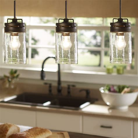 Industrial Farmhouse Glass Jar Pendant Light Pendant Lighting Kitchen