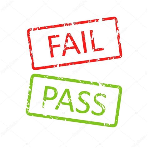 Pass And Fail Buttons Stock Vector By ©jiripodpinka 62451597