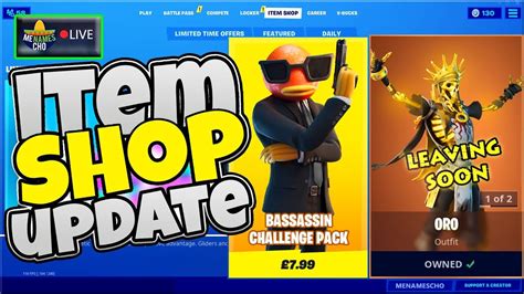 Fortnite 's long awaited gifting feature is finally available as of update 6.31, and it offers the chance to send cosmetics to your friends. Fortnite Item Shop Update 🔵 Countdown 🕛 LIVE (Fortnite ...