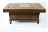 Mid 20th century japanese hibachi table in dark wood grain with 3 lower pull out drawers and 2 upper food preparation compartments. Japanese Hibachi Coffee Table For Sale | Antiques.com ...