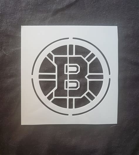 Boston Bruins Stencil Etsy