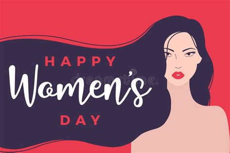 Happy International Women S Day 8th March Stock Illustration