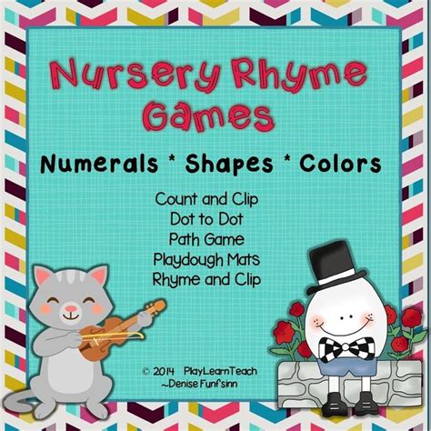 Nursery Rhyme Games for Preschoolers $ | Nursery rhymes activities