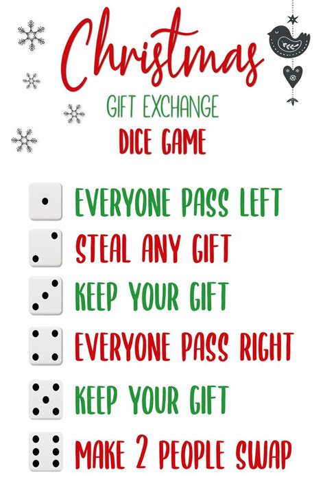 Free Printable Christmas T Exchange Games Grab The Free Printable