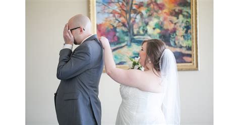Emotional Wedding First Looks Popsugar Love Sex Photo