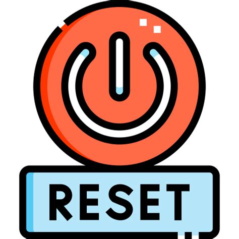 Reset Detailed Straight Lineal Color Icon