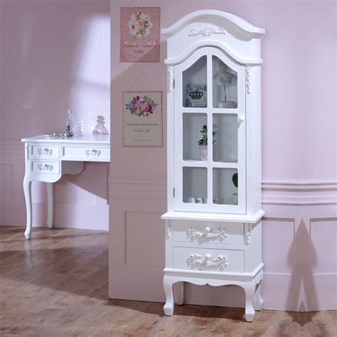 💡 how much does the shipping cost for tall white shoe cabinet? Pays Blanc Range - Antique White Tall Display Cabinet with ...