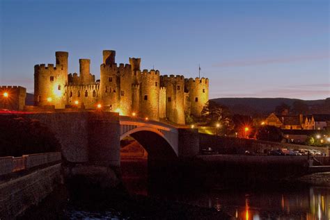 Conwy Castle At Dusk Glyn Roberts Flickr