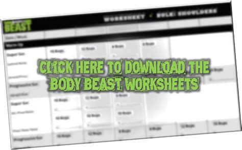 Basement beast community is about helping each other become the best version of ourselves mentally and physically. Body Beast Worksheets PDF Download