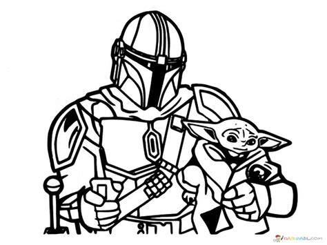 Baby Yoda Coloring Pages Home Coloriage Muffin