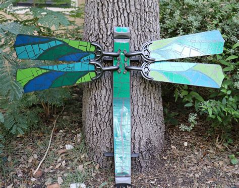 Ceiling Fan Blade Dragonfly With Vinyl Mosaic Morenas Corner