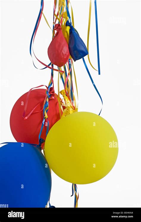 Deflated Party Balloons Stock Photo Alamy