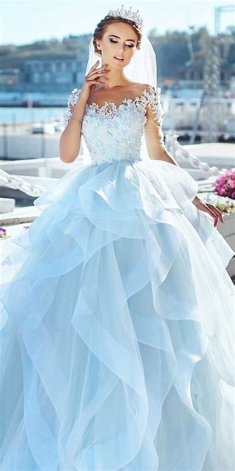 Best Wedding Dresses 33 Bridal Gowns Tips Advice Blue Wedding