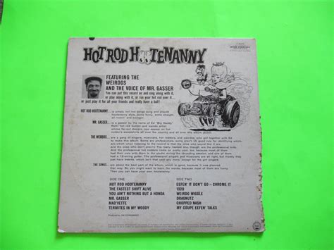 Hot Rod Hootenanny Mr Gasser And The Weiros Lp Ed Roth Cover Vinyl Record Ebay