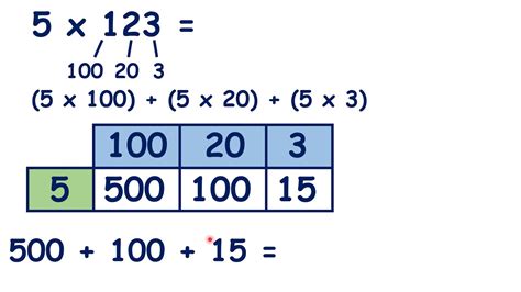 Multiply By A Three Digit Number Using The Grid Method Or Partitioning
