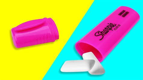 Diy Secret Chewing Gum Container Turn Your Boring Highlighter Into A