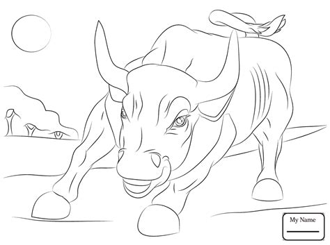Bucking Bull Coloring Pages at GetColorings.com | Free printable colorings pages to print and color
