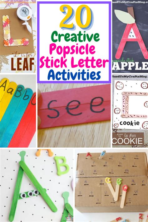 20 Creative Popsicle Stick Letter Activities Kidorzo