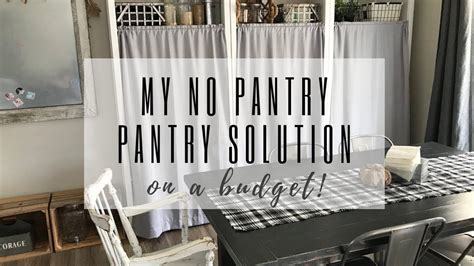 25+ best pantry organization ideas to keep your kitchen impeccably neat. My No Pantry Solution | On a Budget! - YouTube in 2020 ...