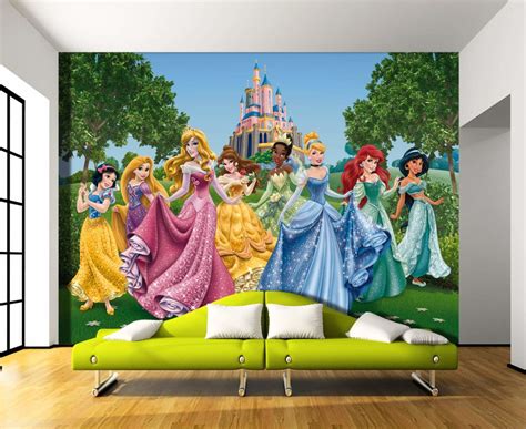 Disney Princesses Wallpaper Mural By Wallandmore Disney Wall Murals