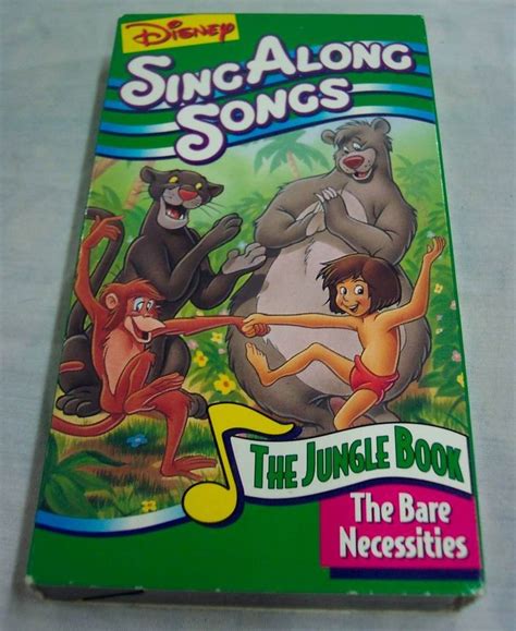 Disneys Sing Along Songs Jungle Book The Bare Necessities Vhs Video