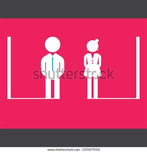 Male Female Toilet Restroom Sign Icon Stock Vector Royalty Free 339697058