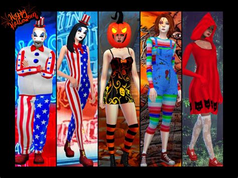 The Sims 4 Spooky Day Costumes Sendaso