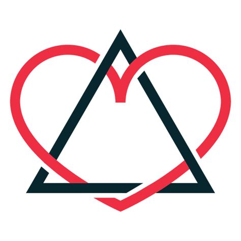Triangle Heart Adoption Symbol Transparent Png And Svg Vector File