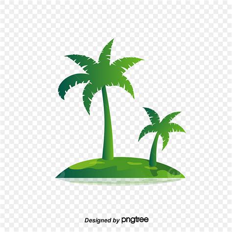 Palm Tree Island Clip Art