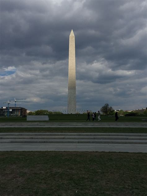 The Washington Monument Is Over 500 Feet Tall And Surrounded By 50