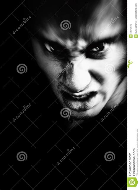 Evil Face Of Scary Man Stock Photo Image Of Demon Scary